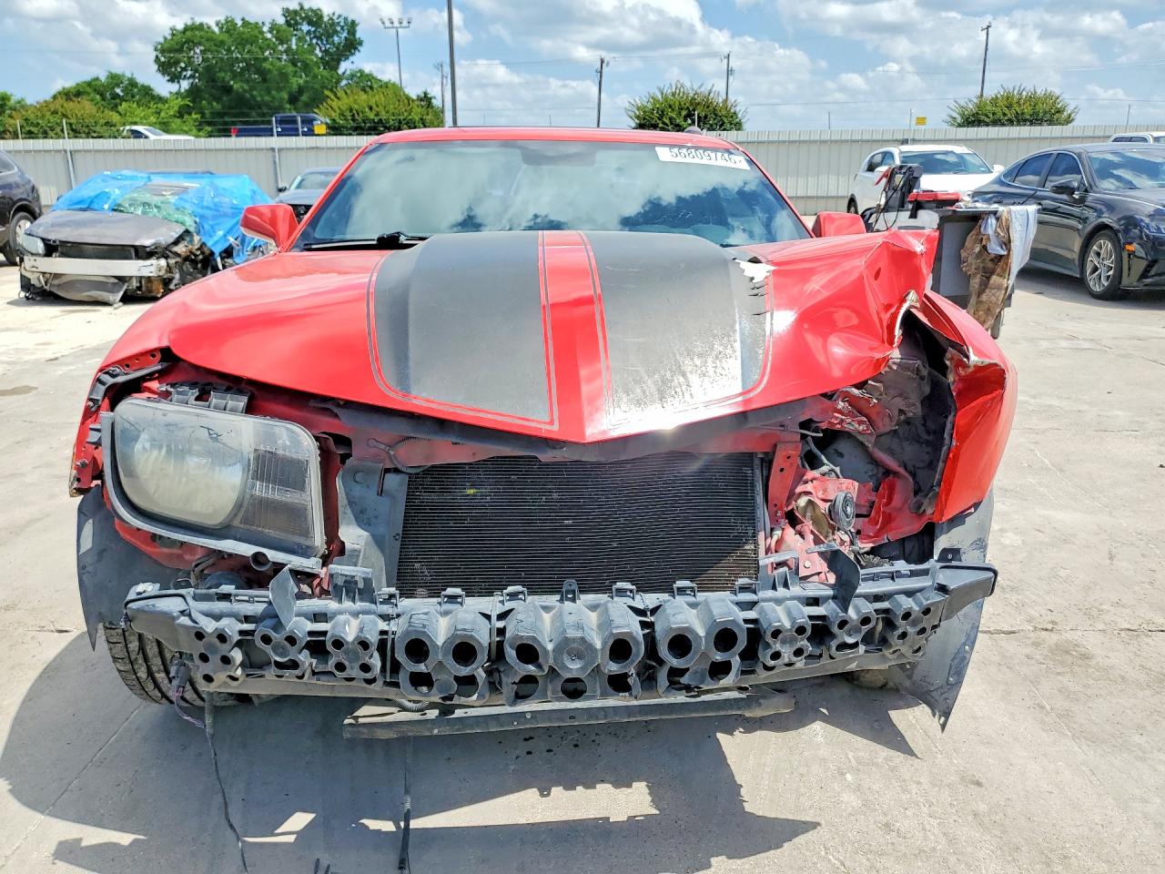 2012 Chevrolet Camaro Lt Red vin: 2G1FB1E35C9182410