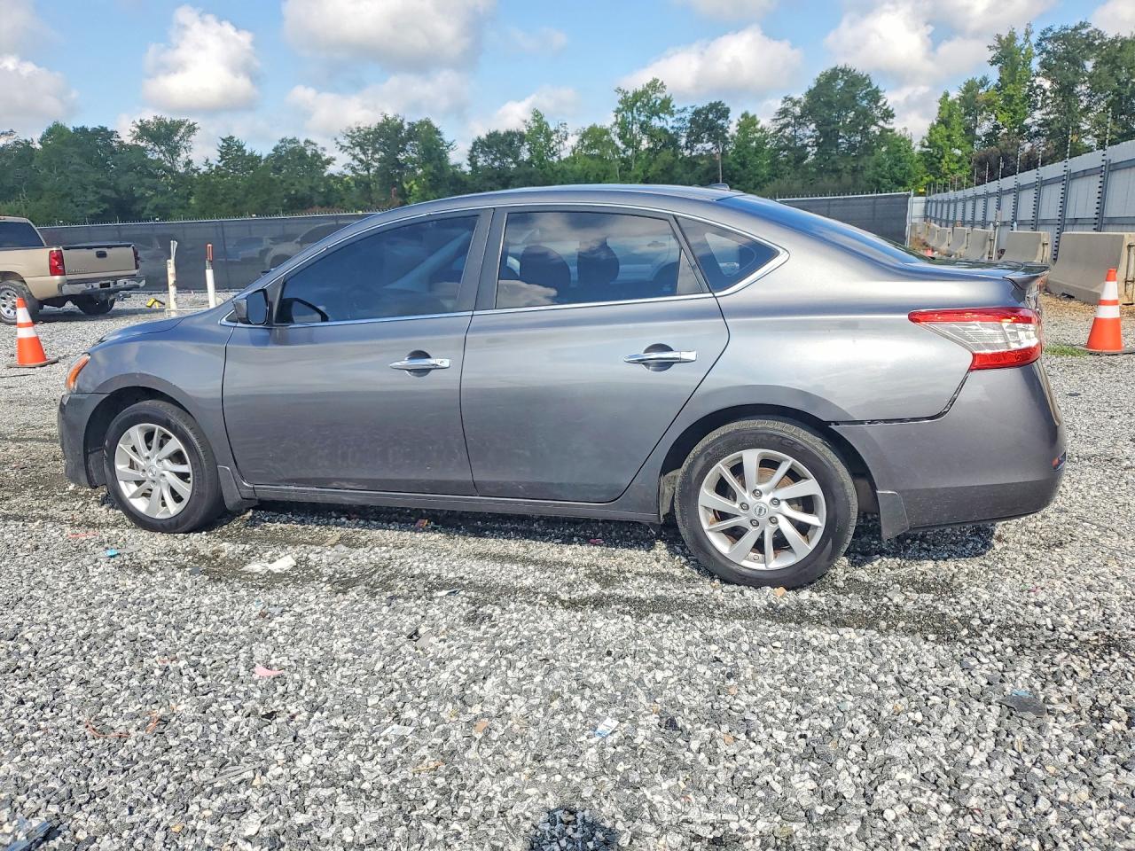 2015 Nissan Sentra Sv Gray vin: 3N1AB7AP9FY382498