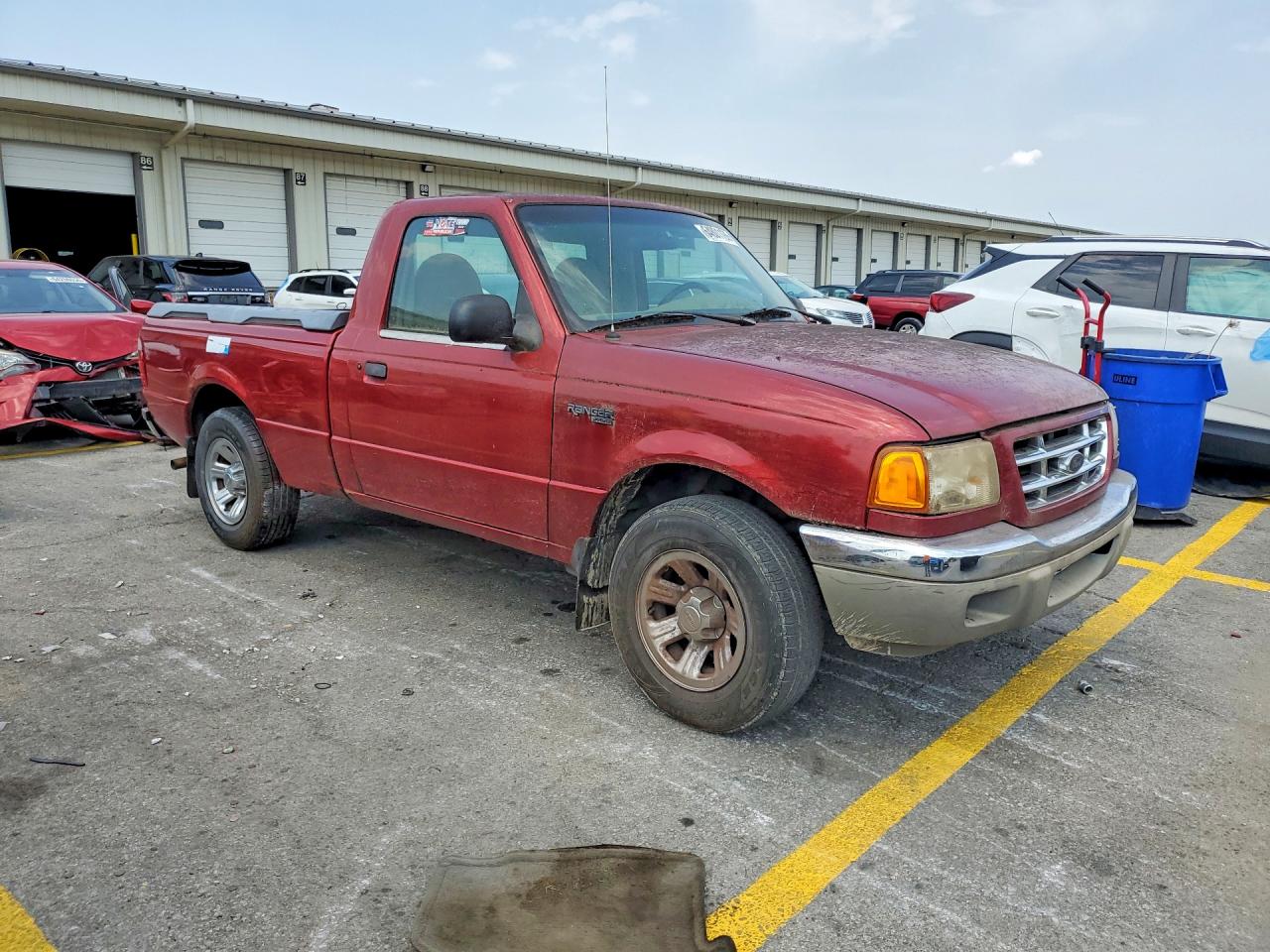2001 Ford Ranger Red vin: 1FTYR10U91TA75491