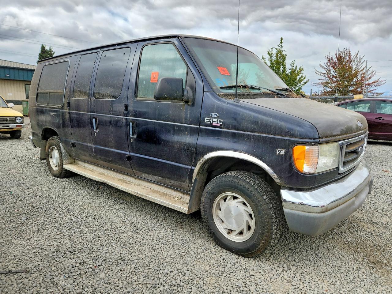 2000 Ford Econoline E150 Van Blue vin: 1FDRE14L3YHB69313