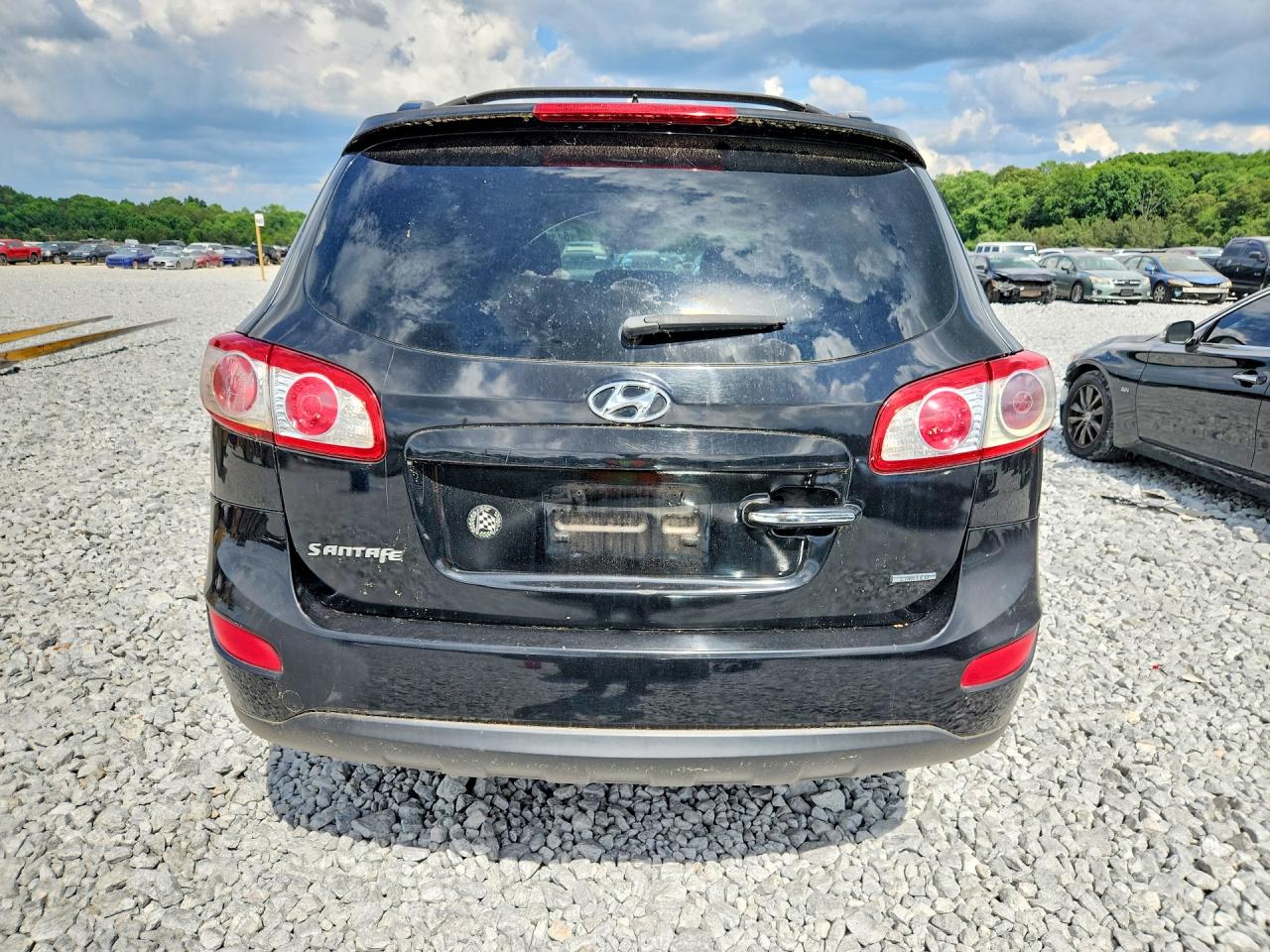 2012 Hyundai Santa Fe Limited Black vin: 5XYZK4AG7CG121336
