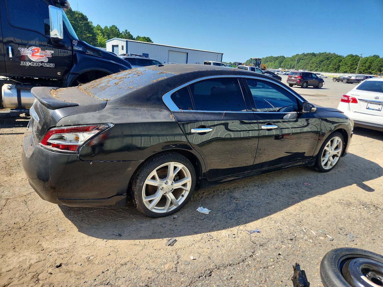 2012 Nissan Maxima 3.5 S Black vin: 1N4AA5AP1CC818047