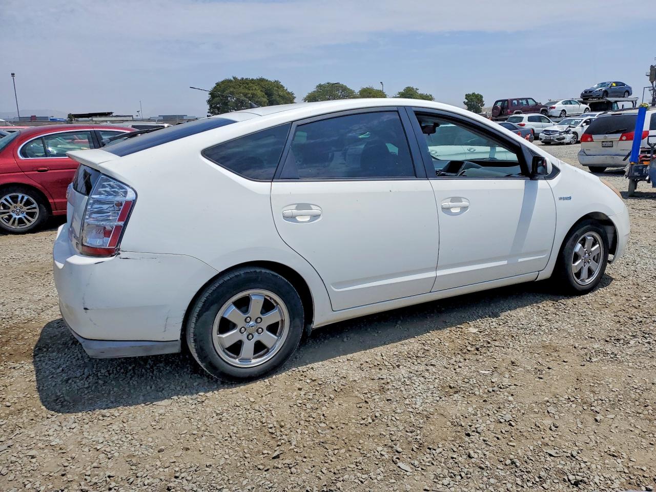 2009 Toyota Prius Base White vin: JTDKB20U897819716
