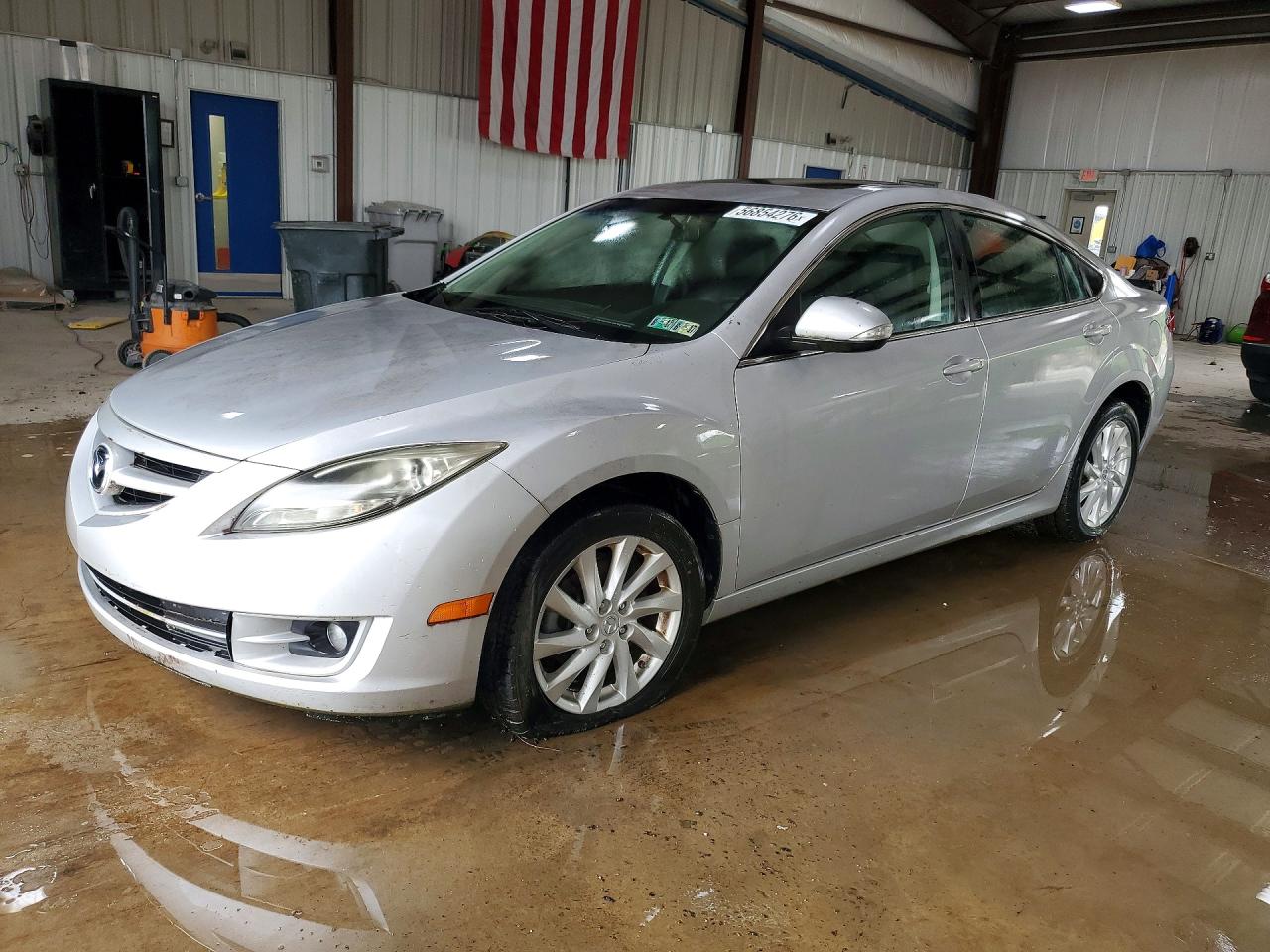 2012 Mazda 6 I Silver vin: 1YVHZ8CHXC5M08354