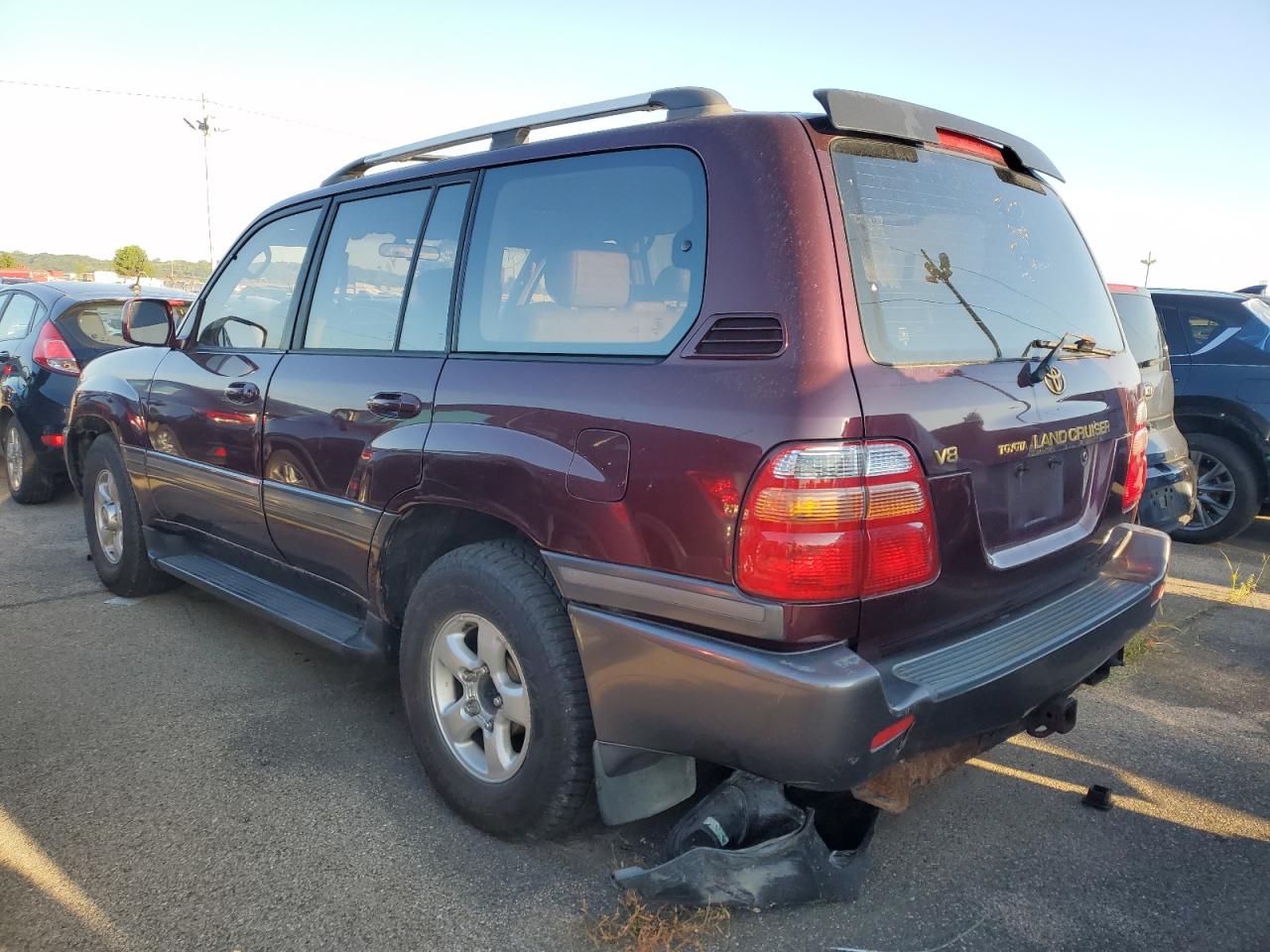 1999 Toyota Land Cruiser Burgundy vin: JT3HT05J9X0069506