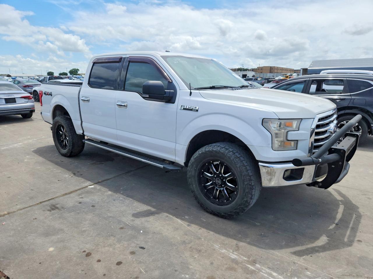 2015 Ford F150 Supercrew White vin: 1FTEW1EF7FKD26589