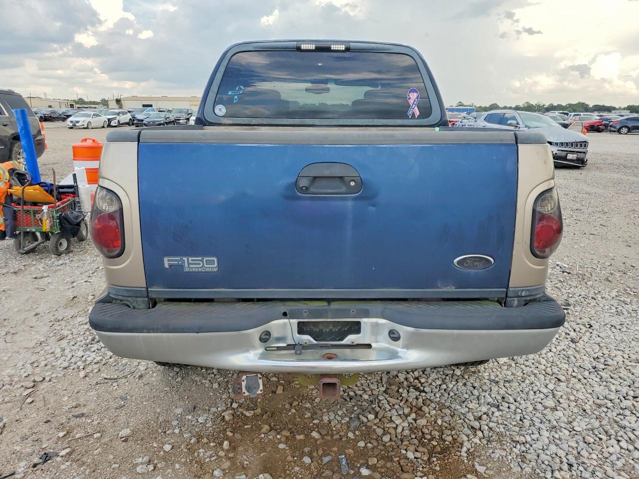 2002 Ford F150 Supercrew Blue vin: 1FTRW08L62KE27033
