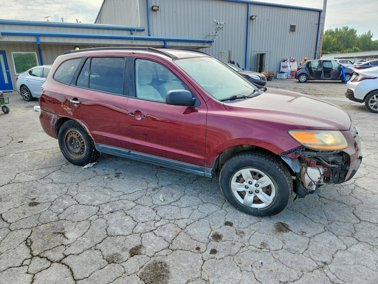 2009 Hyundai Santa Fe Gls Burgundy vin: 5NMSG13D69H296115