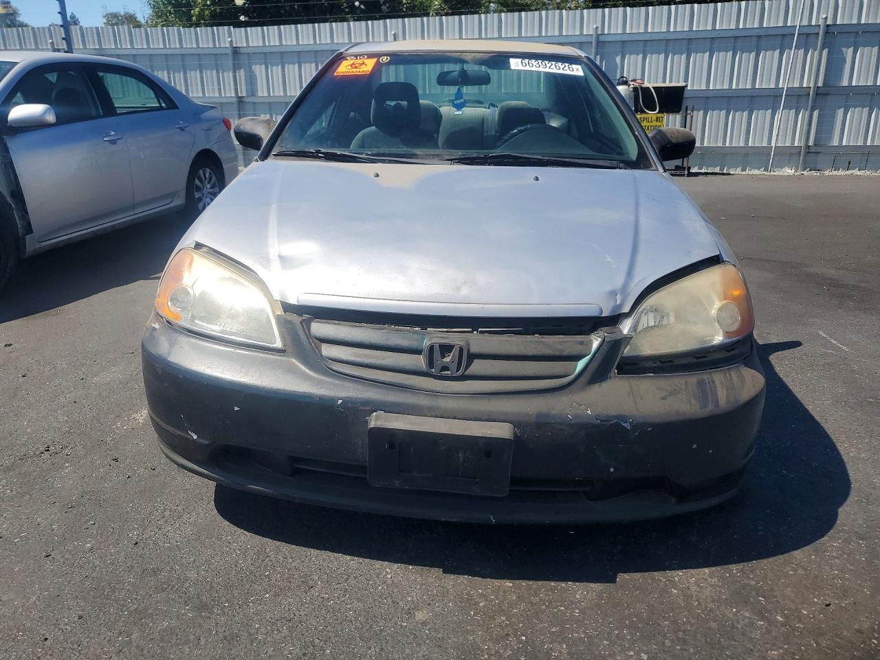 2001 Honda Civic Lx Silver vin: 1HGEM225X1L000460