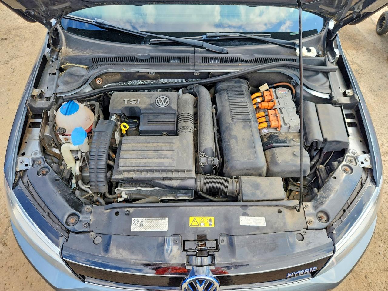 2013 Volkswagen Jetta Hybrid Gray vin: 3VW637AJ8DM263208