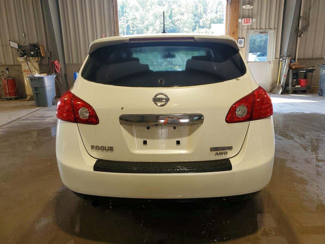 2013 Nissan Rogue S White vin: JN8AS5MV4DW654704