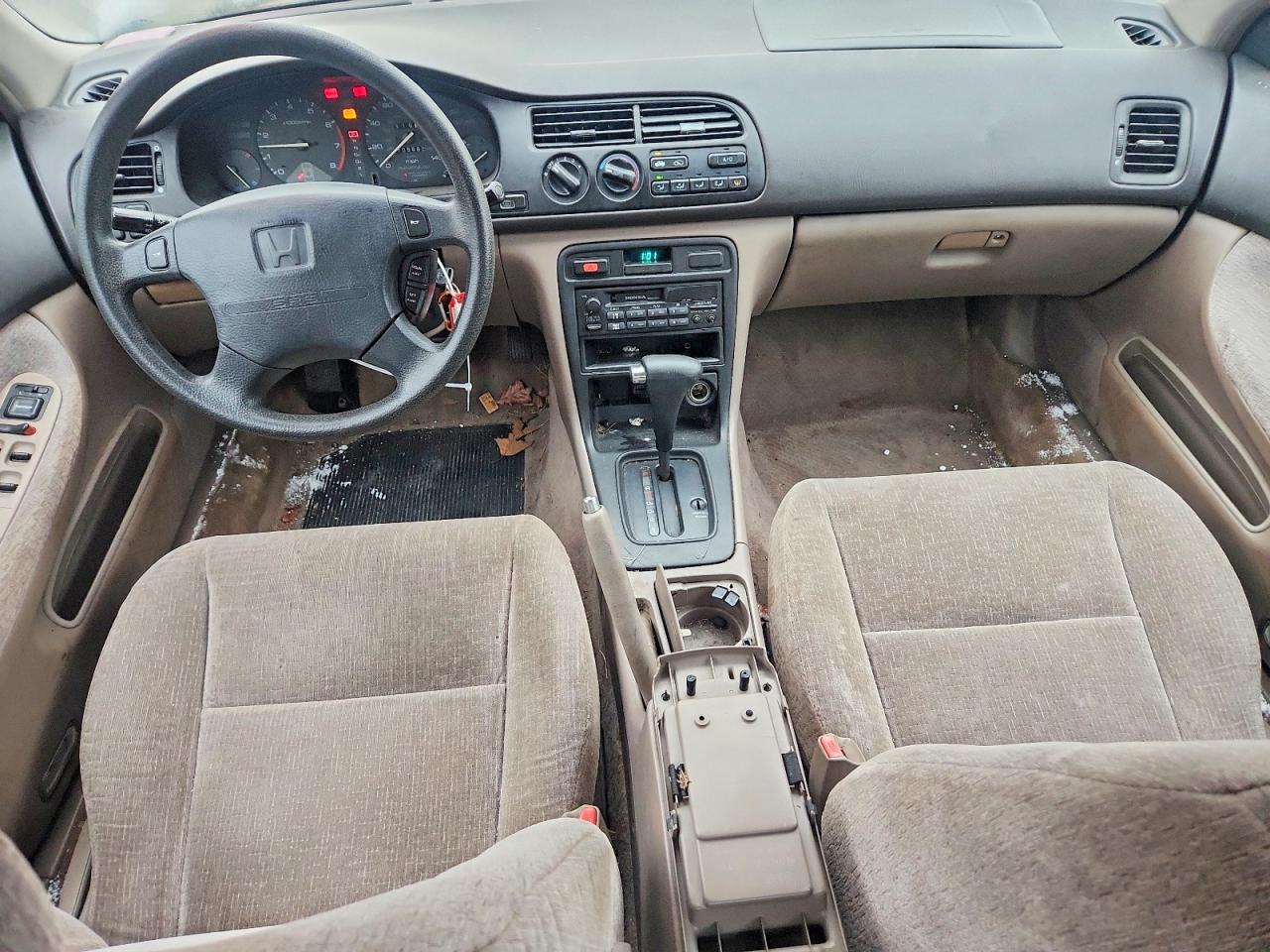 1996 Honda Accord Ex White vin: 1HGCD5651TA152435