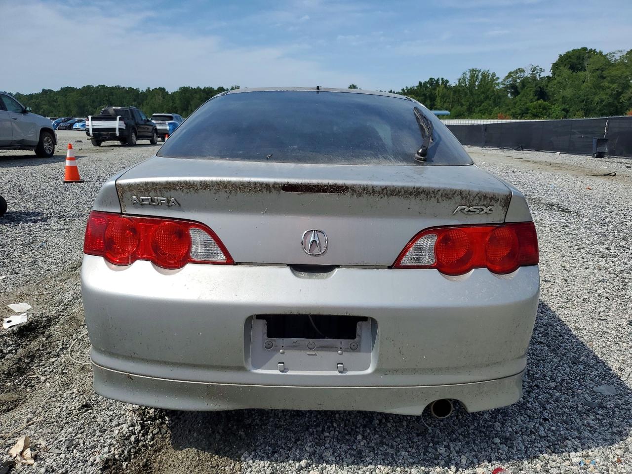 2004 Acura Rsx Silver vin: JH4DC54804S019162