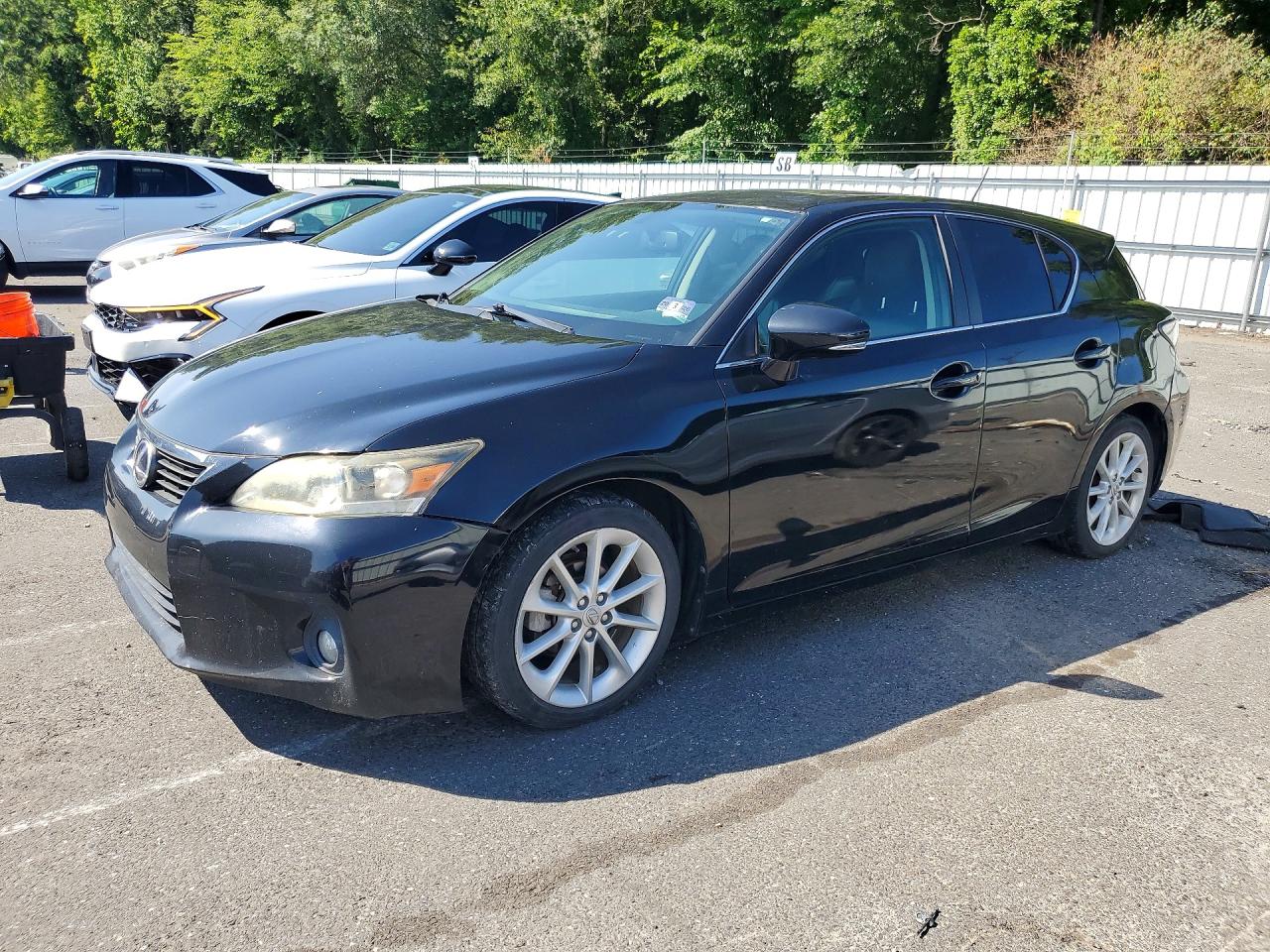 2012 Lexus Ct 200 Black vin: JTHKD5BHXC2067032