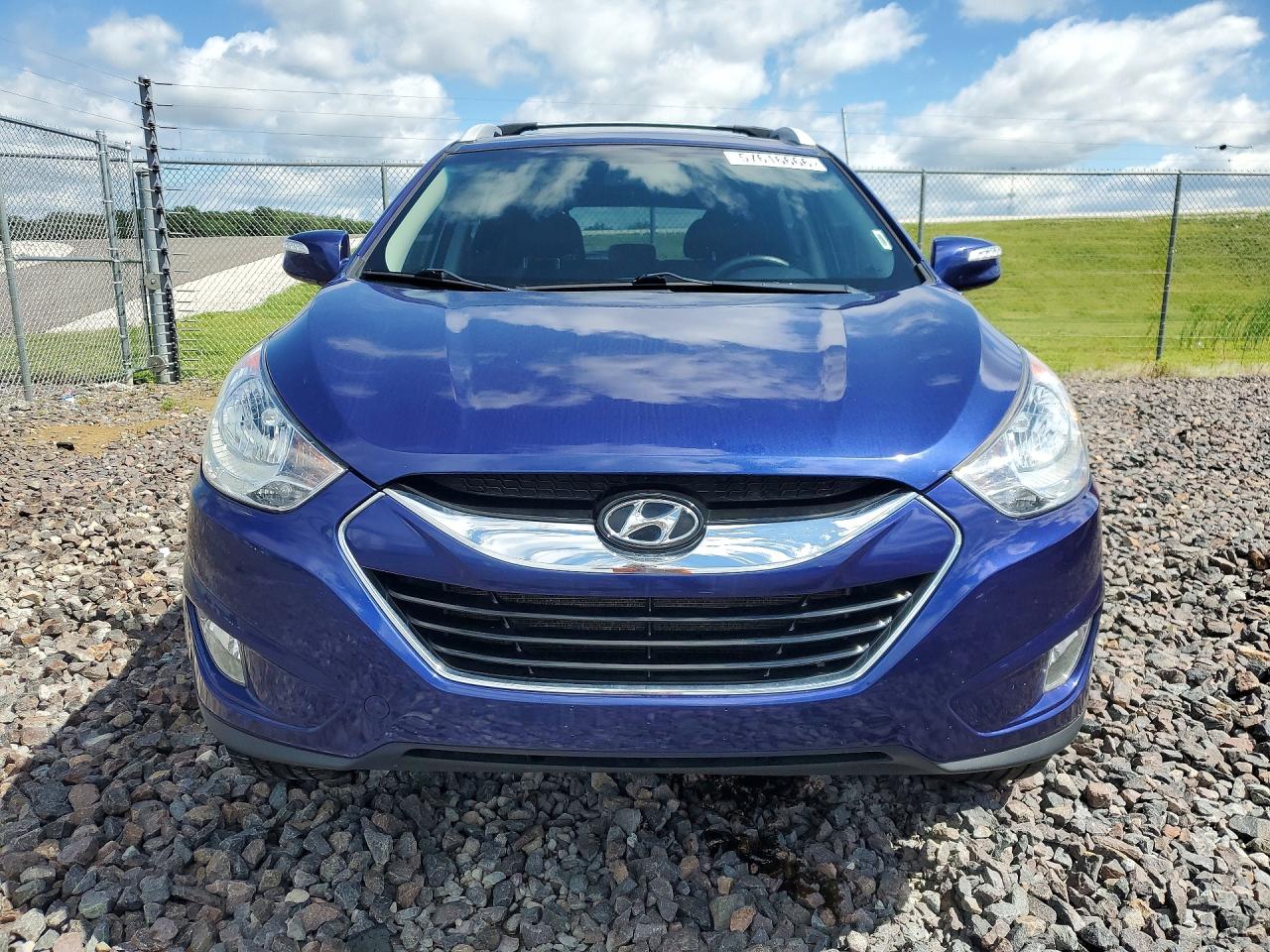2013 Hyundai Tucson Limited Blue vin: KM8JUCAC2DU581823