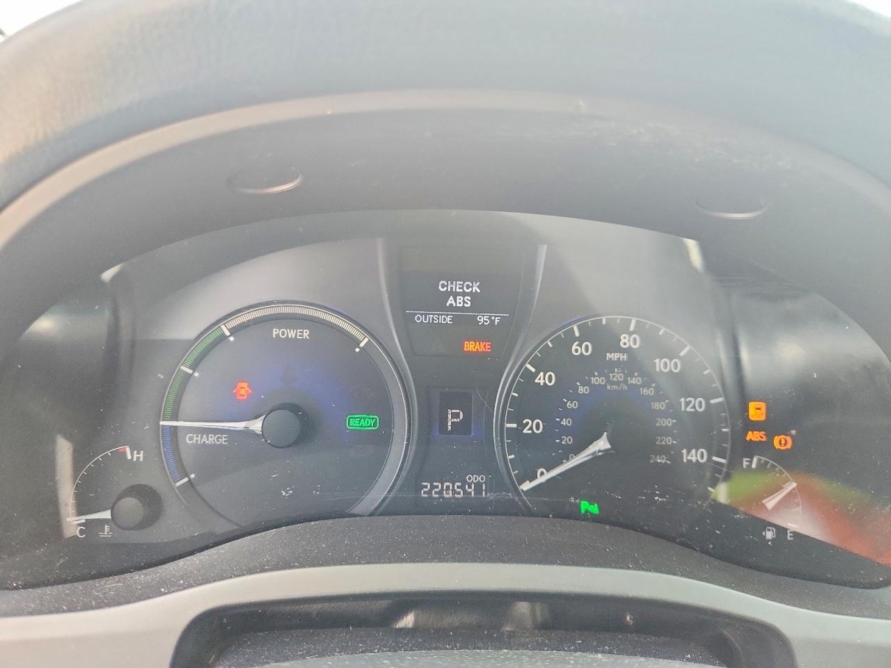 2011 Lexus Rx 450h Silver vin: JTJBC1BA1B2423900