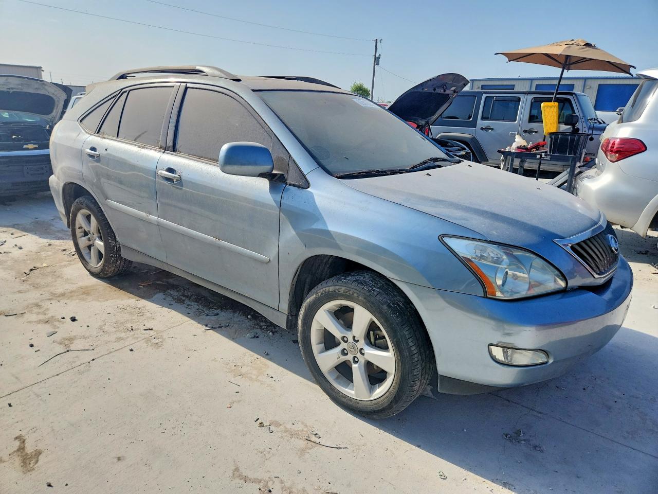 2008 Lexus Rx 350 Blue vin: 2T2GK31U98C033068