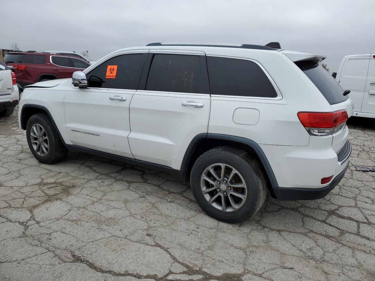 2014 Jeep Grand Cherokee Limited White vin: 1C4RJEBG1EC303385