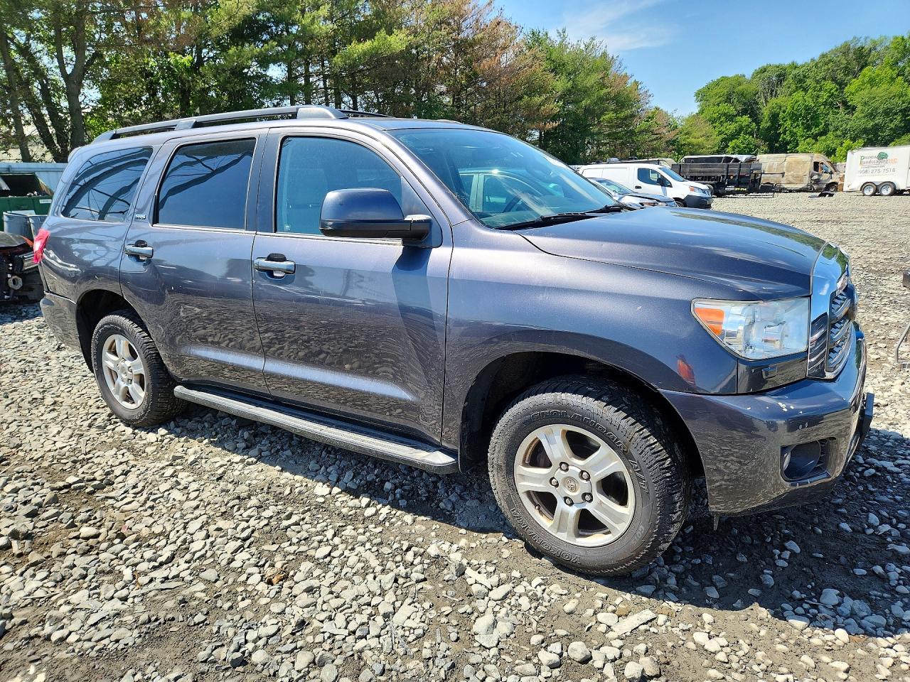 2013 Toyota Sequoia Sr5 Gray vin: 5TDBY5G15DS082730