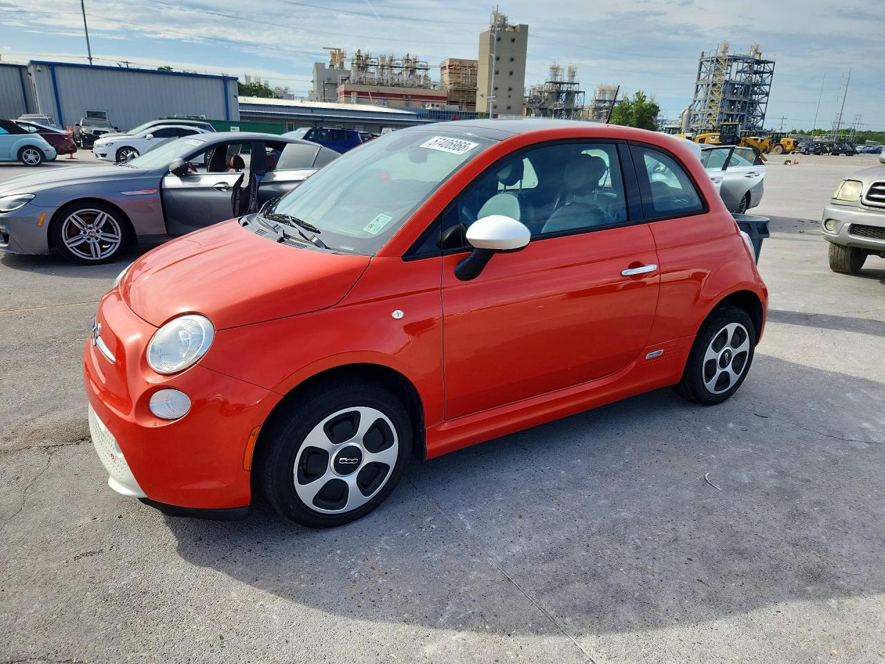 2014 Fiat 500 Electric Orange vin: 3C3CFFGE5ET225268