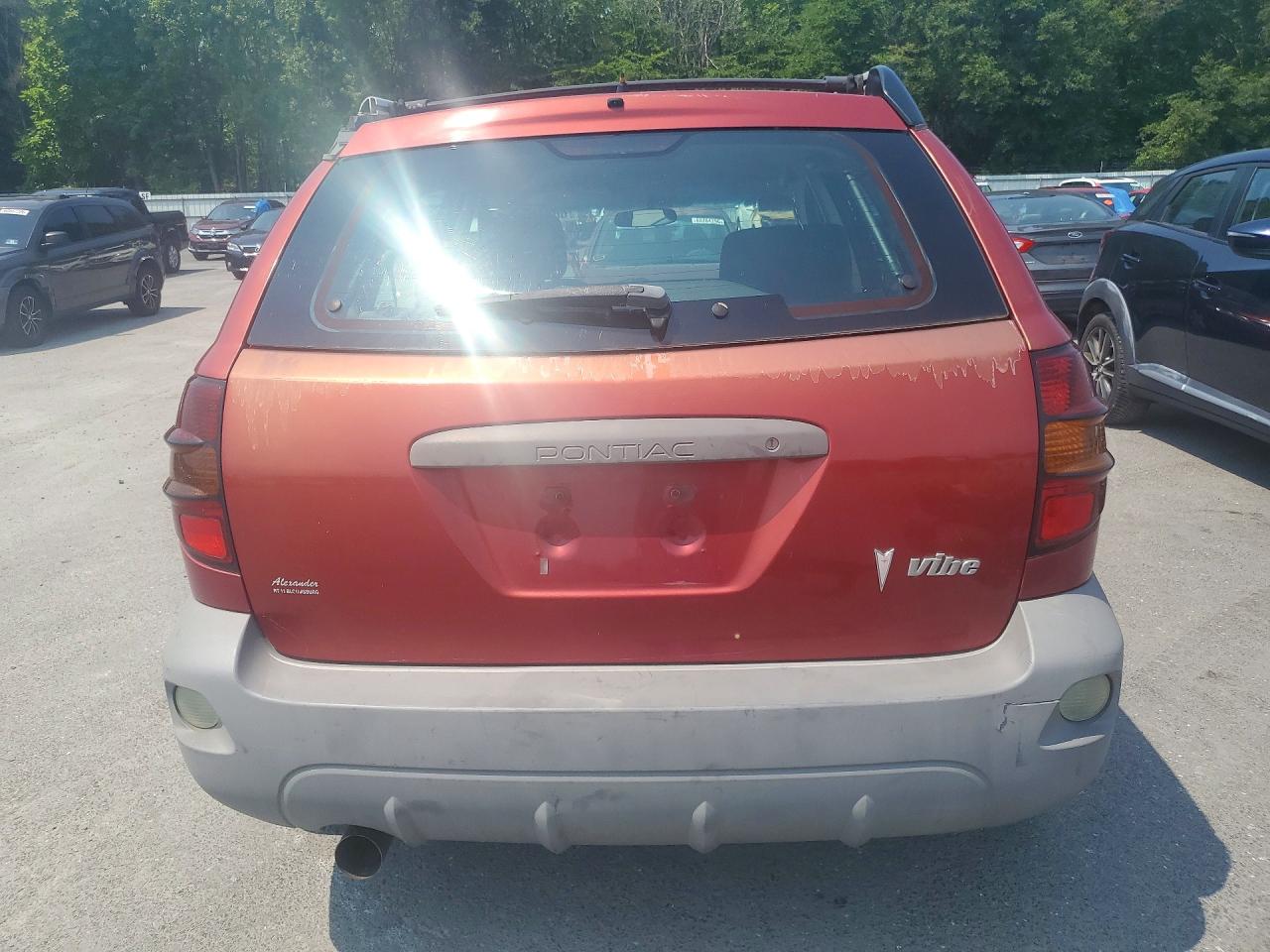 2004 Pontiac Vibe Red vin: 5Y2SL62844Z432467