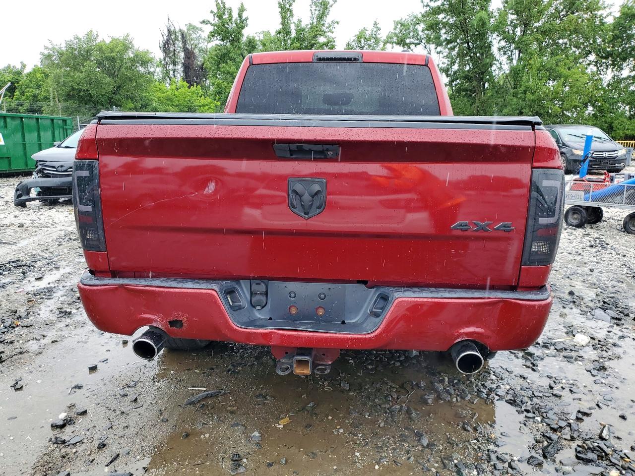 2012 Dodge 150 Ram Red vin: 1C6RD7FT5CS189685