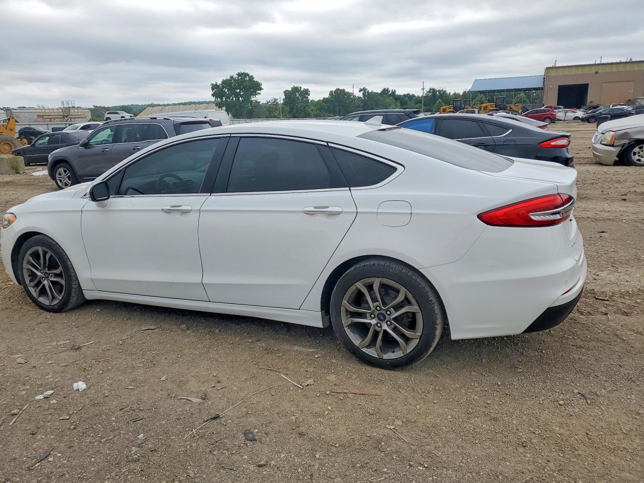 2019 Ford Fusion Sel White vin: 3FA6P0CD8KR265150