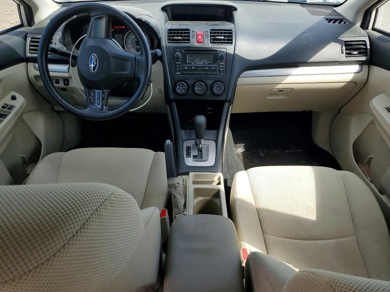 2013 Subaru Impreza White vin: JF1GPAA67DH814677