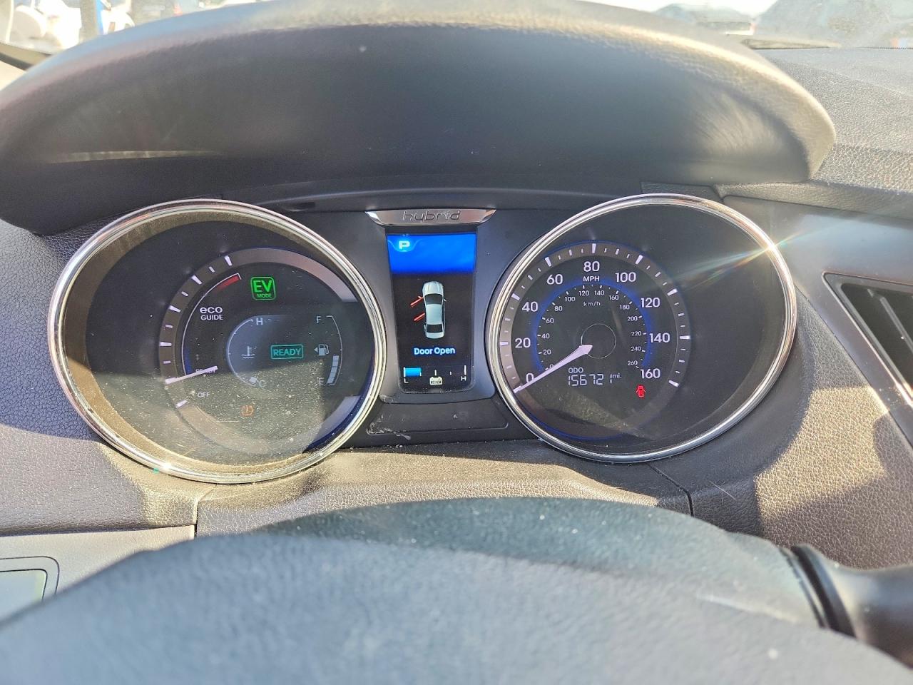 2014 Hyundai Sonata Hybrid Silver vin: KMHEC4A46EA111283