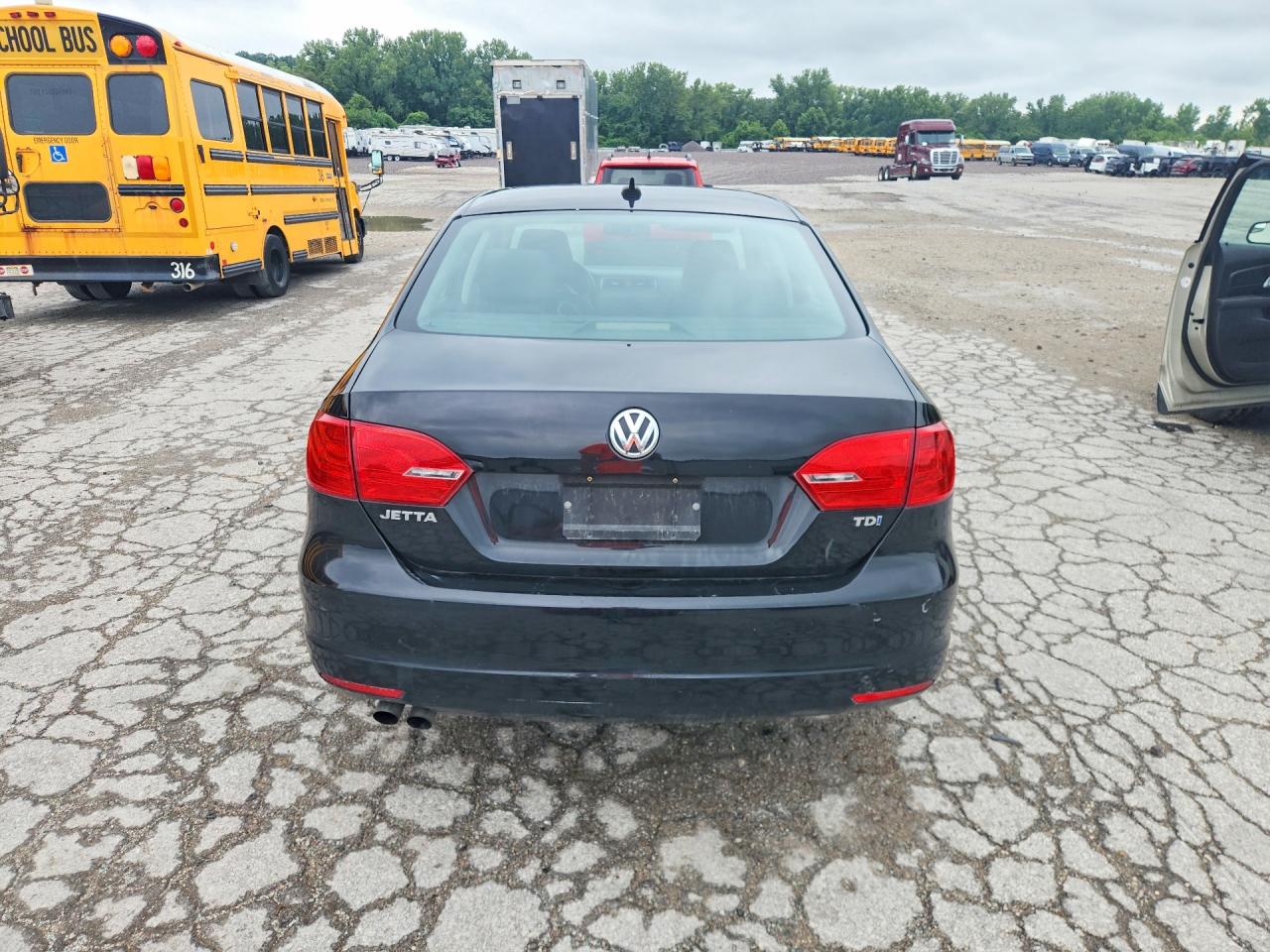 2013 Volkswagen Jetta Tdi Black vin: 3VWLL7AJ5DM246076