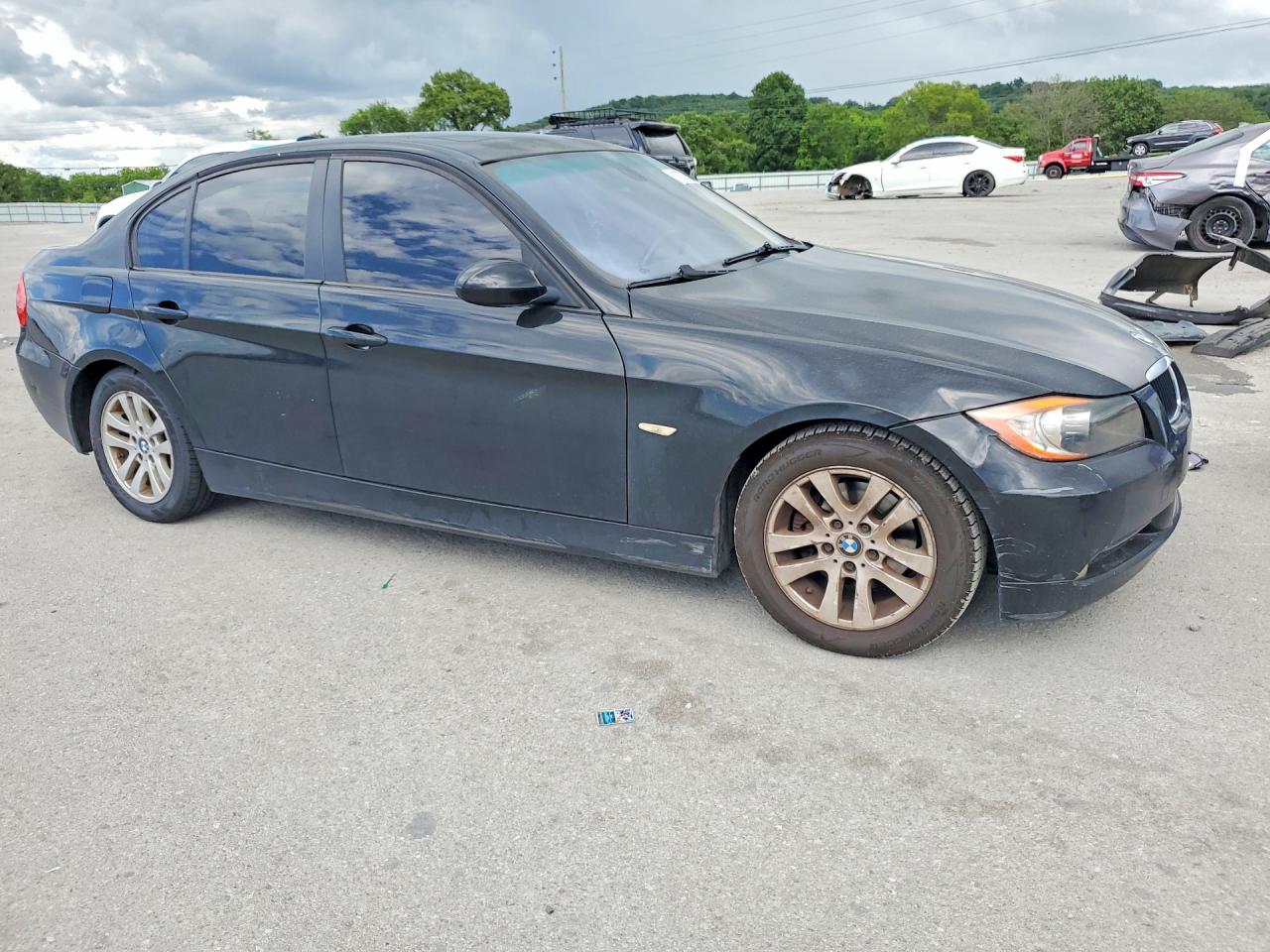 2007 Bmw 328 I Black vin: WBAVA33517KX79142