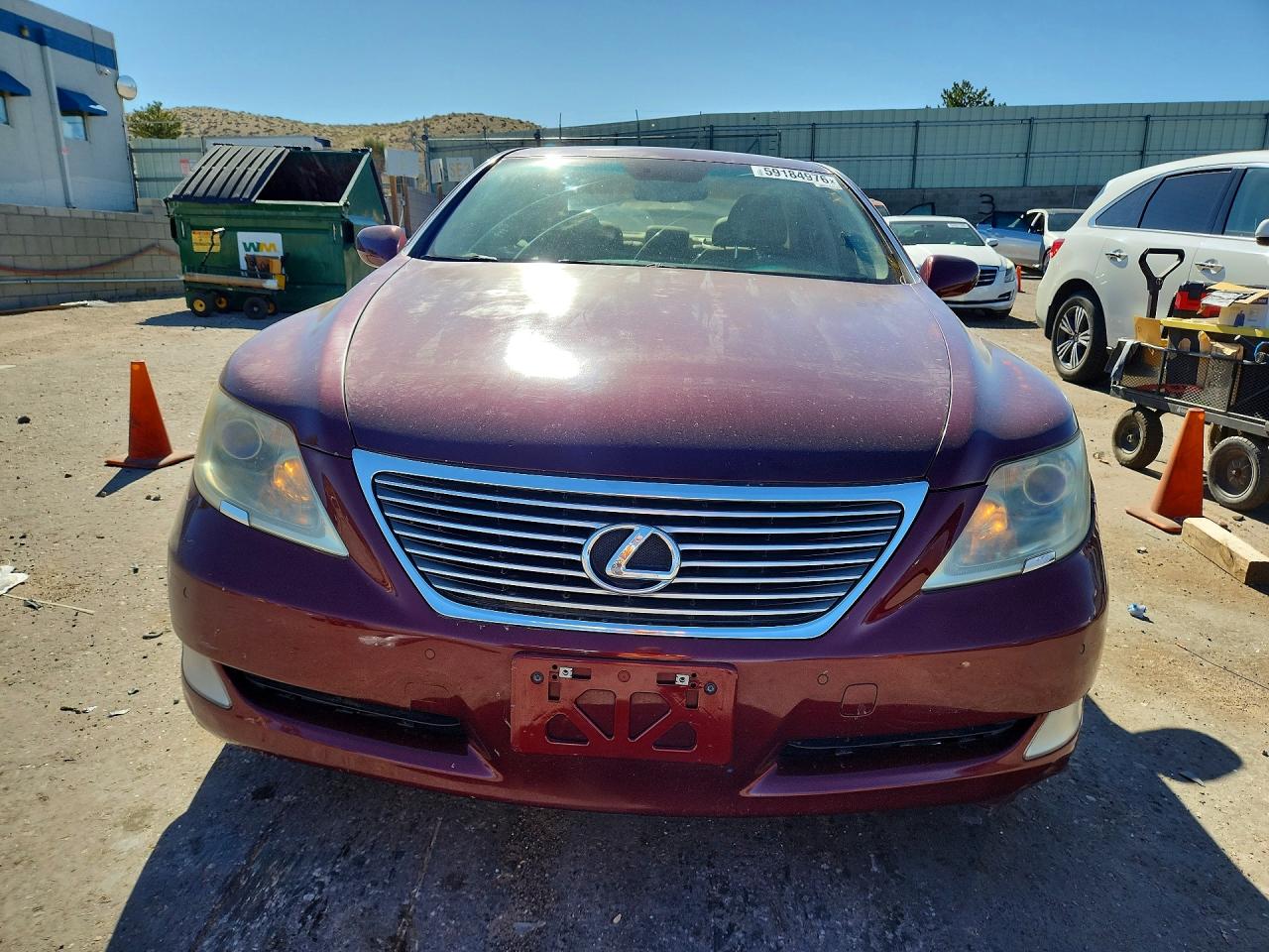 2007 Lexus Ls 460 Burgundy vin: JTHBL46F875040275