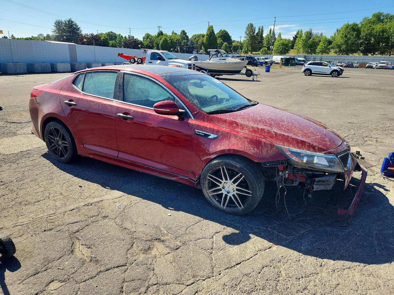 2015 Kia Optima Sx Red vin: 5XXGR4A61FG482435