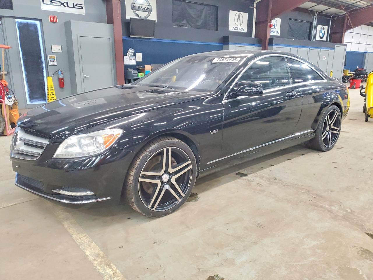 2012 Mercedes-benz Cl 600 Black vin: WDDEJ7GB7CA028644