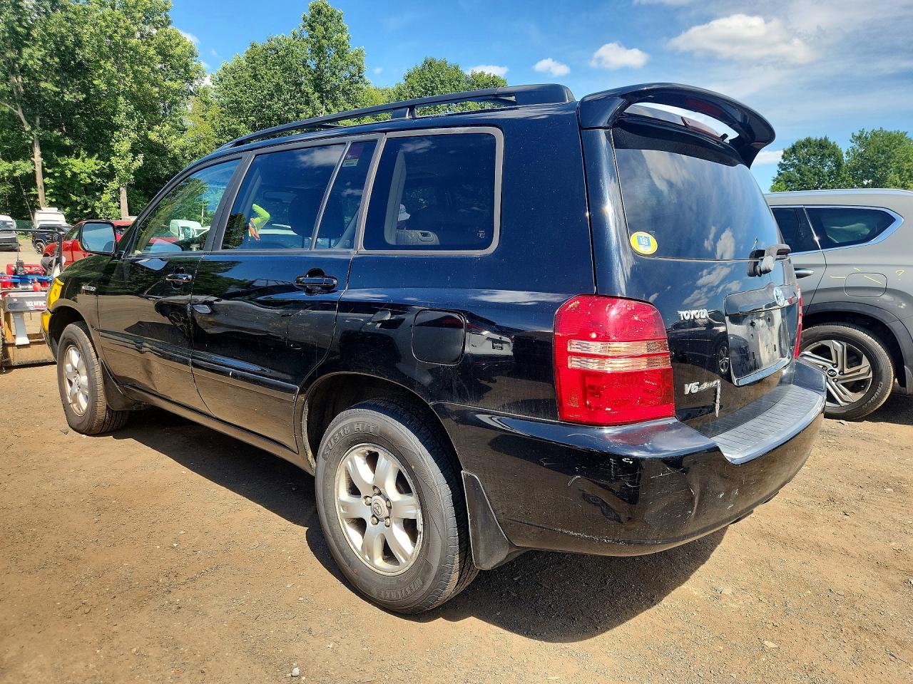 2003 Toyota Highlander Limited Black vin: JTEHF21A530136208