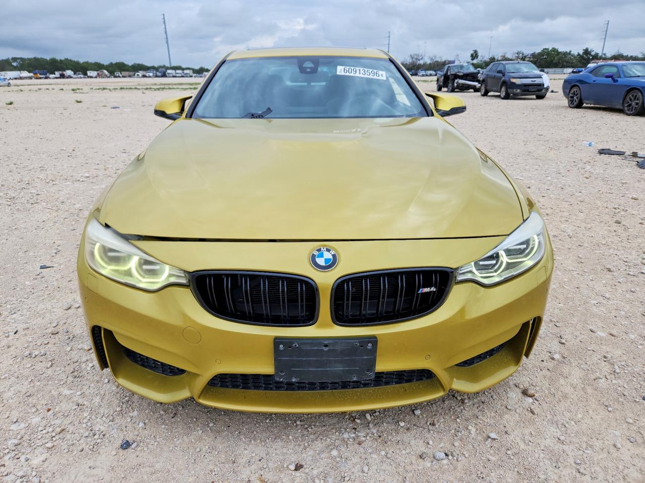 2015 Bmw M4 Yellow vin: WBS3R9C59FK331552
