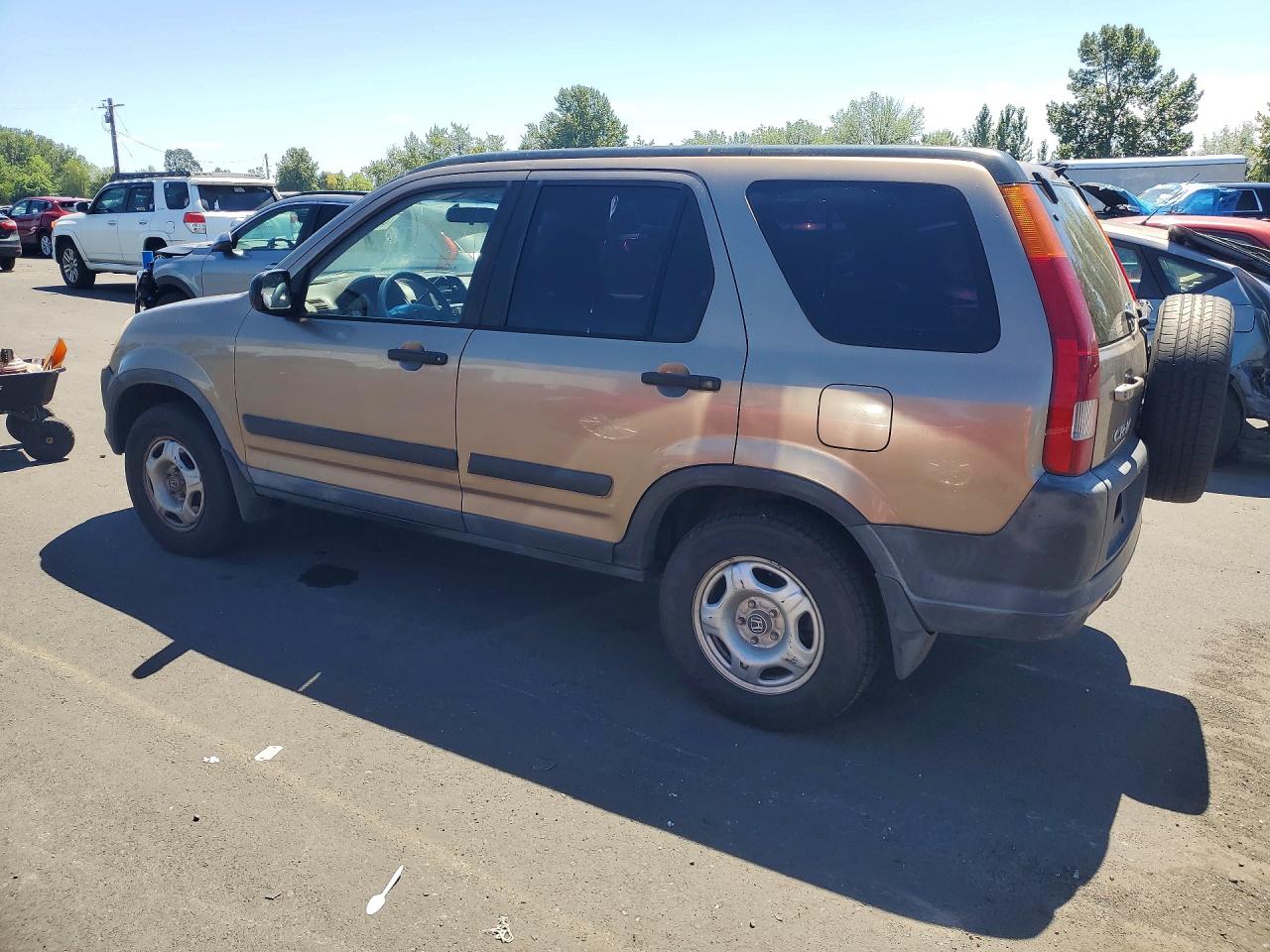 2004 Honda Cr-v Lx Gray vin: JHLRD68434C007800