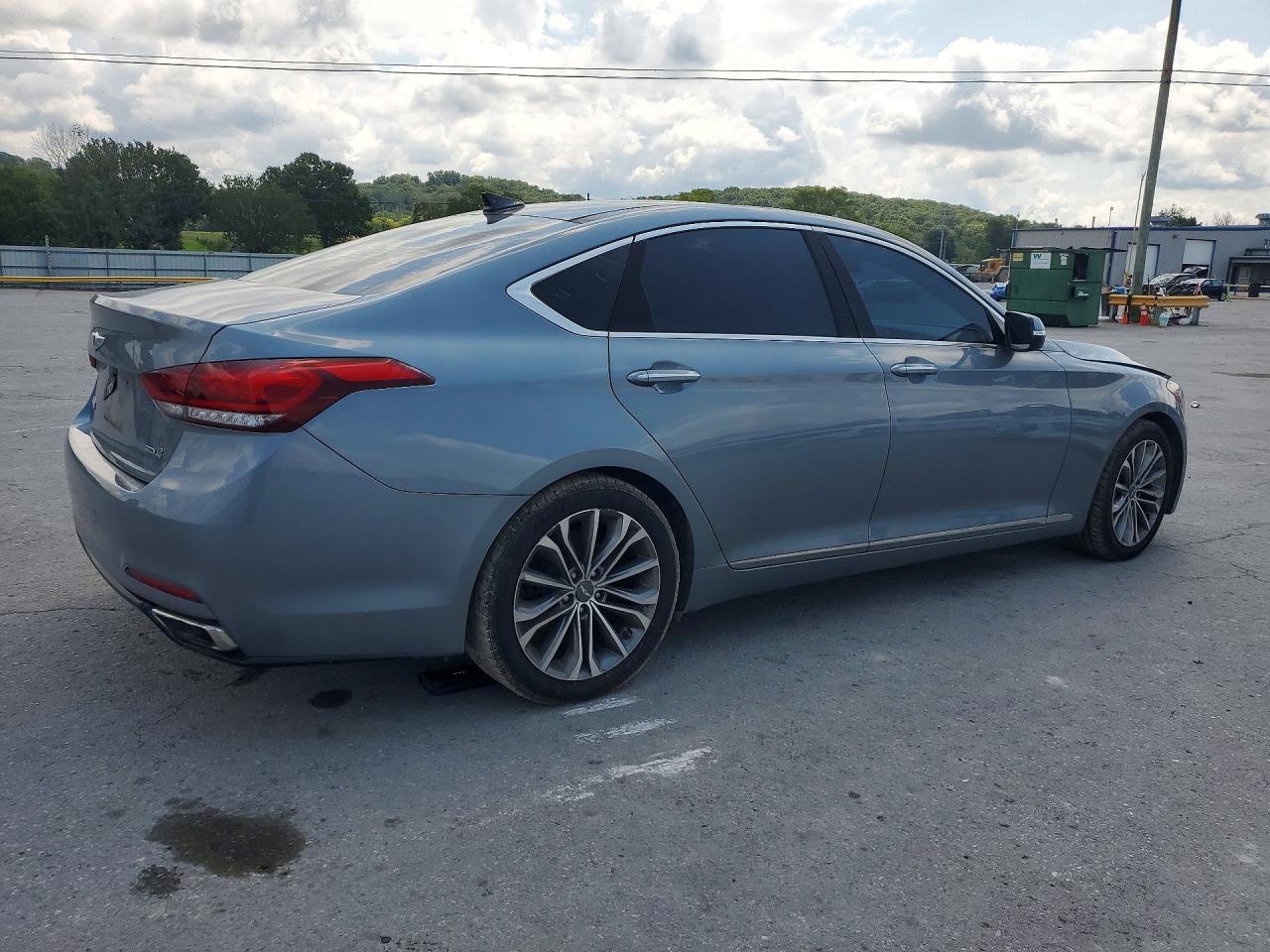 2015 Hyundai Genesis 3.8l Silver vin: KMHGN4JE7FU061120