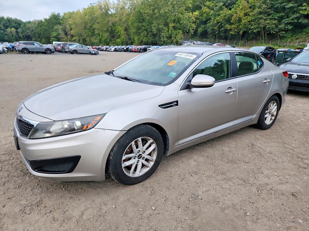 2011 Kia Optima Lx Silver vin: KNAGM4A73B5173388