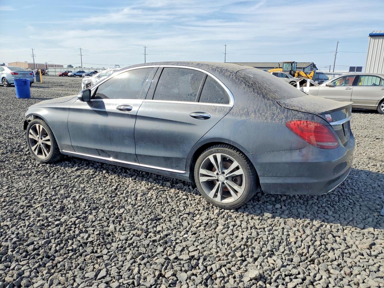 2015 Mercedes-benz C 300 Gray vin: 55SWF4JB6FU083393