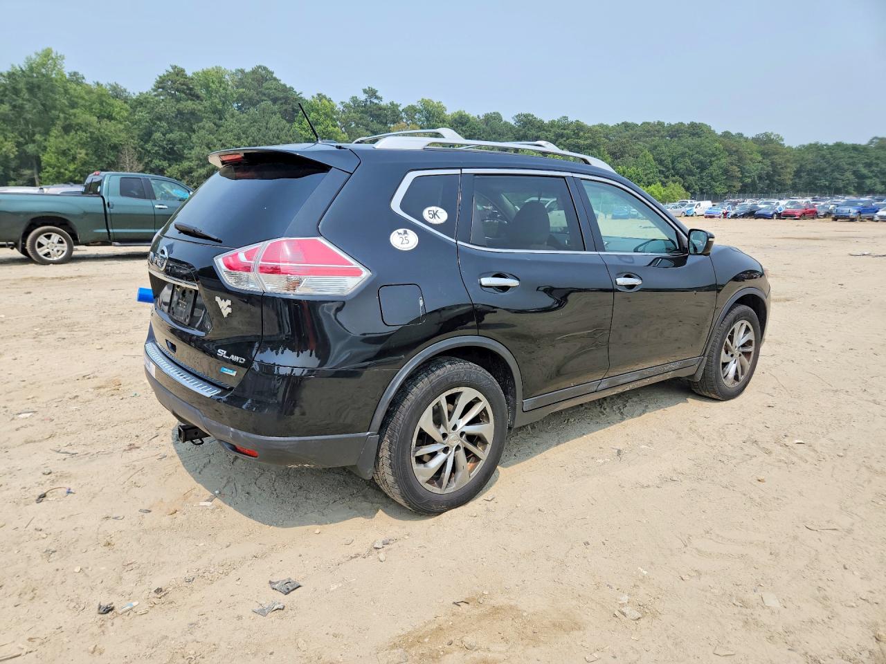2014 Nissan Rogue Sl Black vin: 5N1AT2MV1EC794876