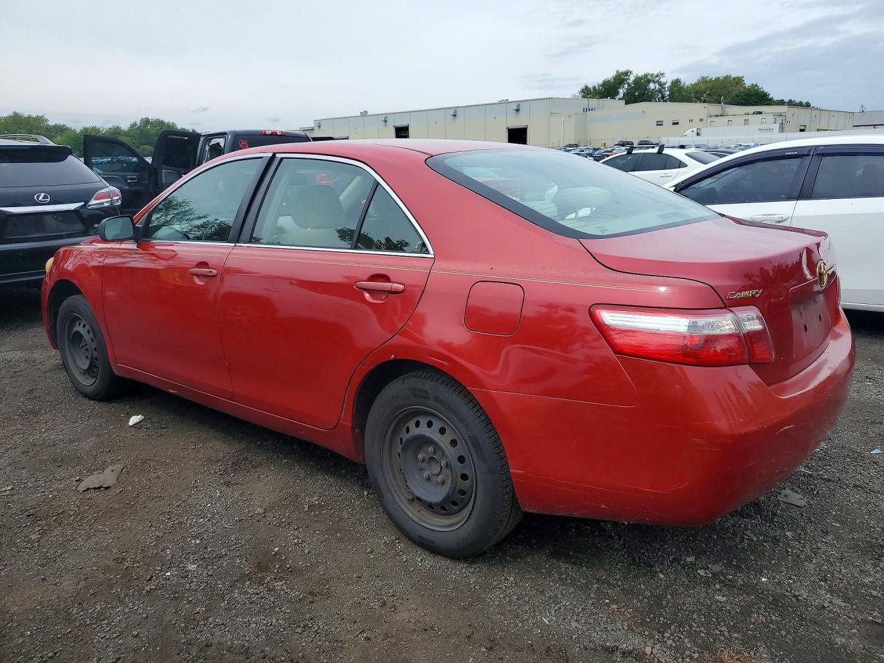 2007 Toyota Camry Le Красный vin: JTNBE46K673036290