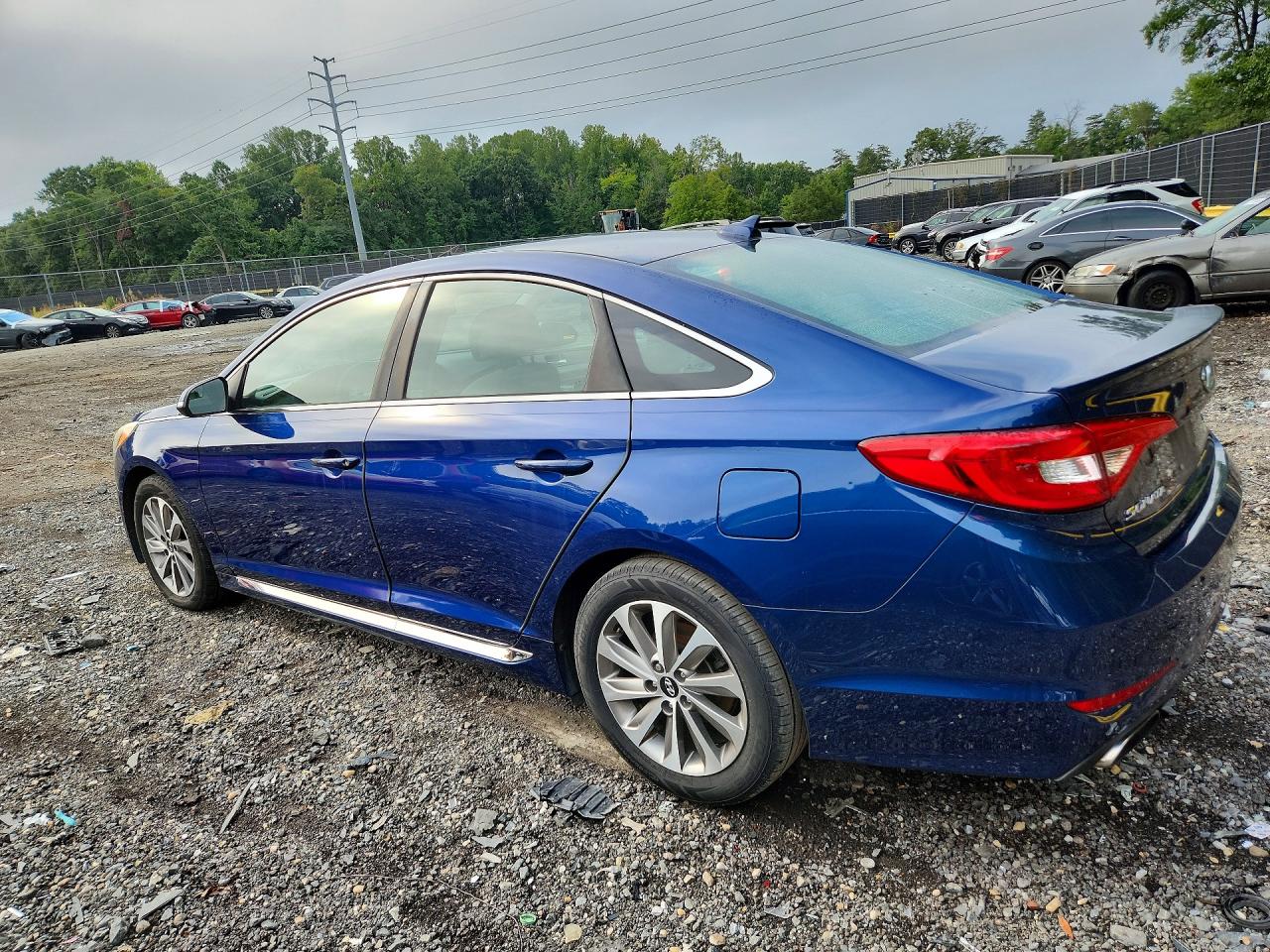 2015 Hyundai Sonata Sport Blue vin: 5NPE34AF8FH028373