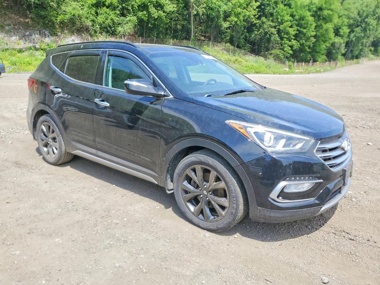 2017 Hyundai Santa Fe Sport 2.0t Ultimate Черный vin: 5XYZWDLA9HG435171