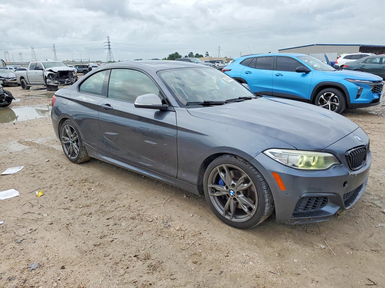2015 Bmw M235i Gray vin: WBA1J7C57FV289078
