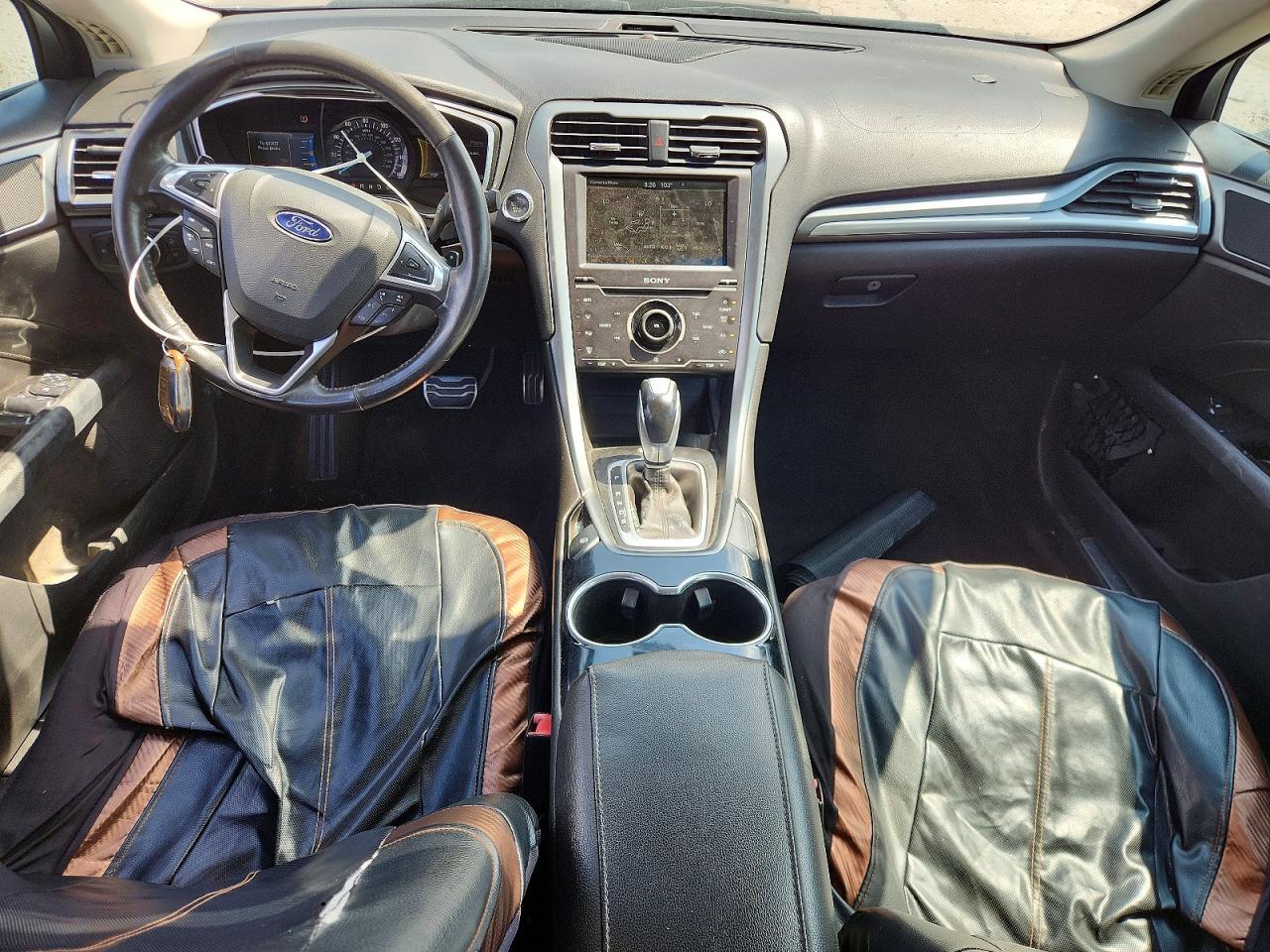 2015 Ford Fusion Titanium Gray vin: 3FA6P0K93FR274499
