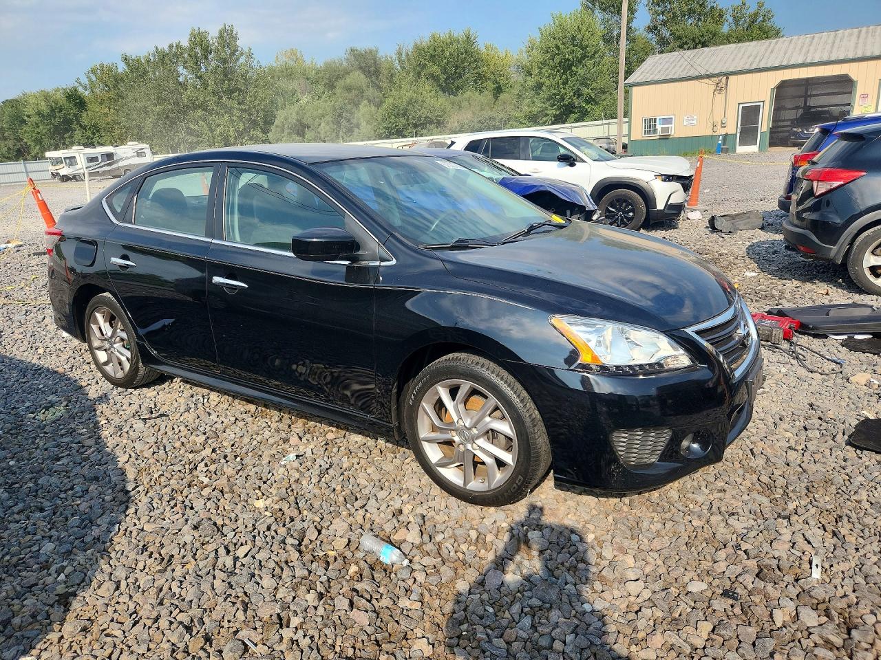 2013 Nissan Sentra S Black vin: 3N1AB7AP0DL687625