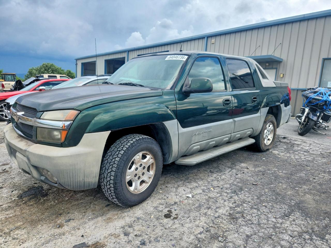 2002 Chevrolet Avalanche K1500 Green vin: 3GNEK13T62G172924