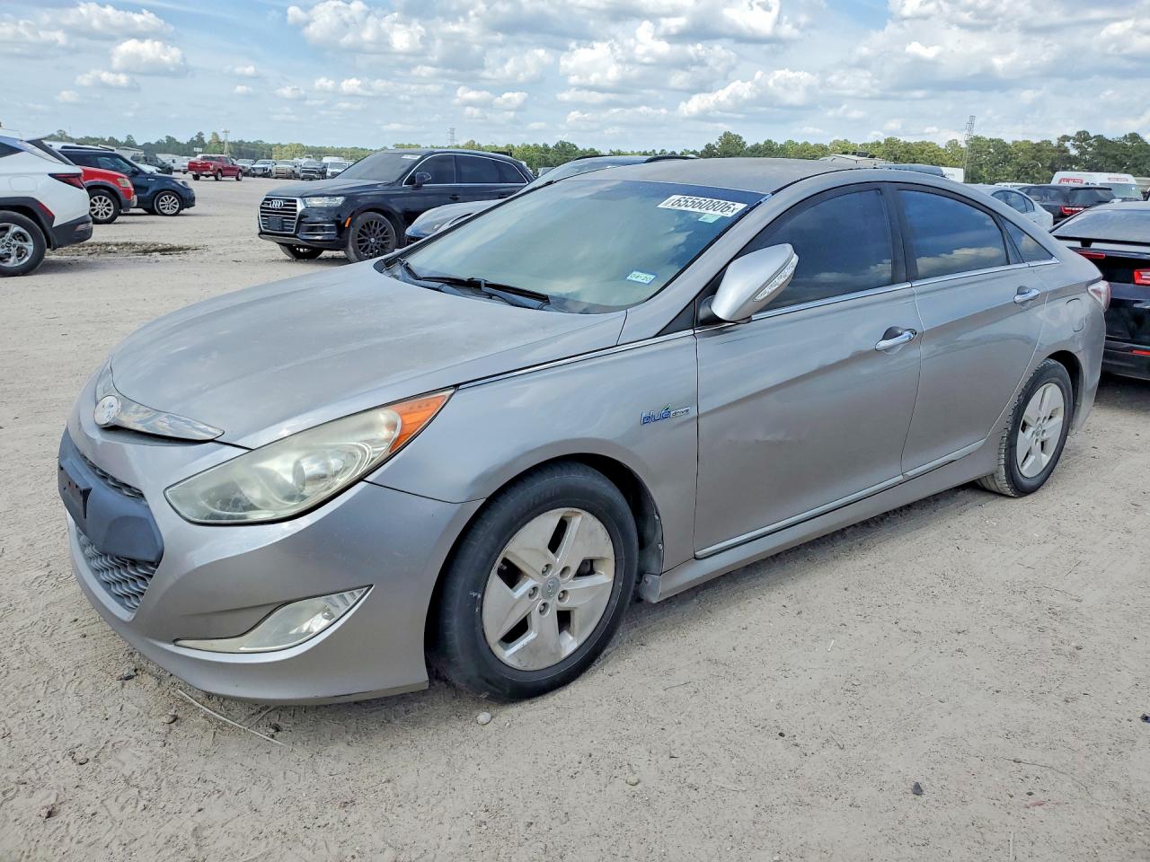 2011 Hyundai Sonata Hybrid Silver vin: KMHEC4A40BA018836