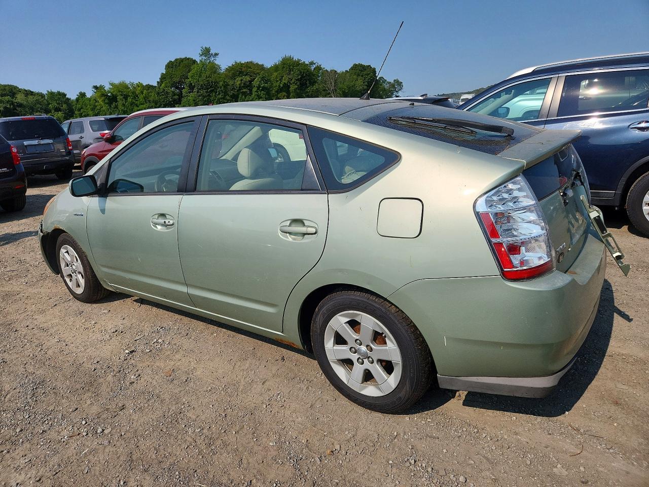 2007 Toyota Prius Base Green vin: JTDKB20U277586462